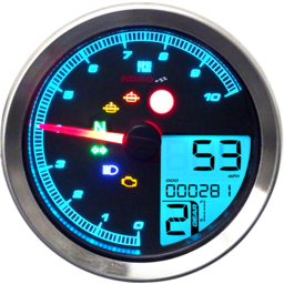 TNT-04 Multifunction Meter - Silver Bezel - 3.30" Diameter x 2.19" D thumbnail-6