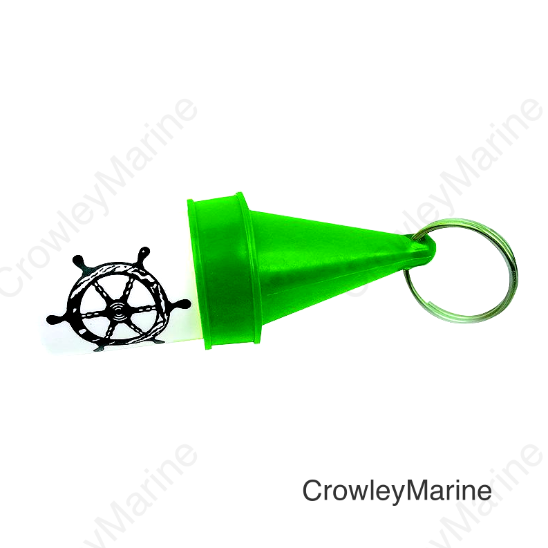 Seachoice High-Visibility Floating Key Buoy With Dry Storage, Green