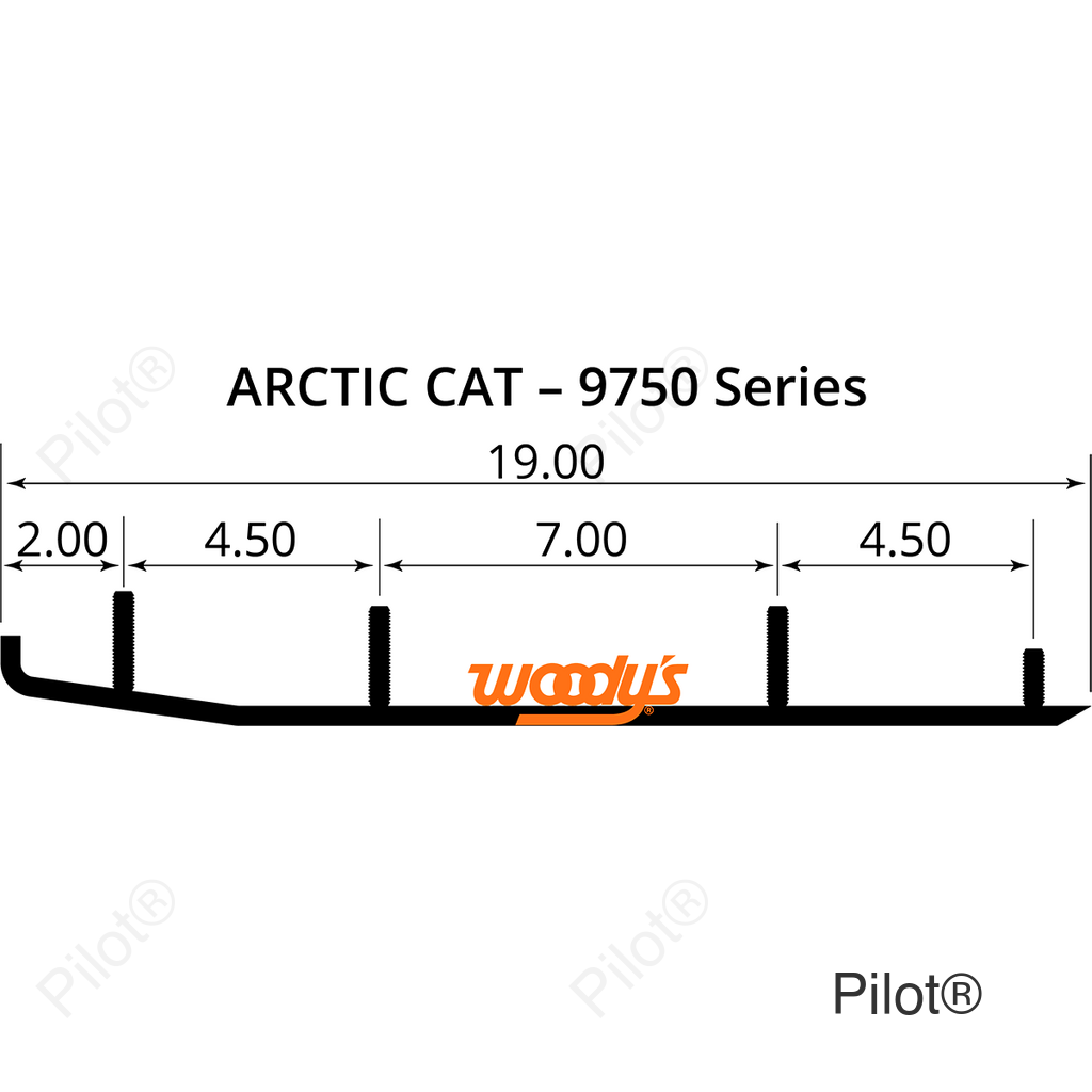 Ace™ Flat-Top® Carbide Runners - 6"