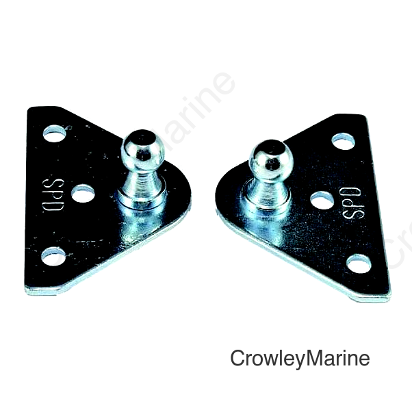 JR Products BR1020 Gas Spring Mounting Brackets - Flat, 2/pk