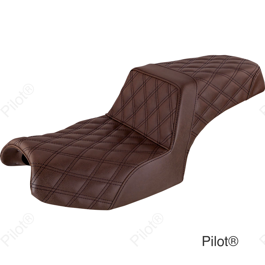 Step-Up Seat - Full Lattice Stitch - Brown - Challenger