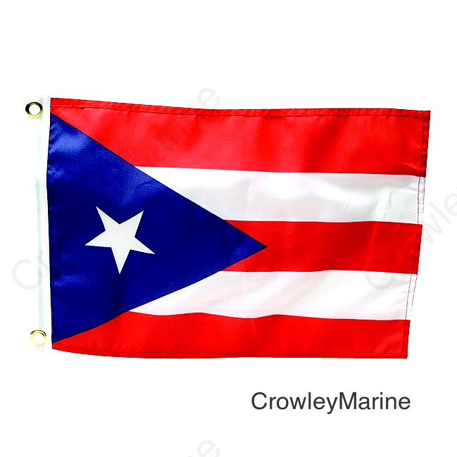 Seachoice 78281 12" x 18" Nylon Print Dyed Puerto Rico Flag