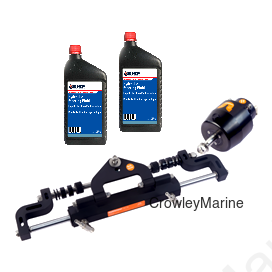 Hydraulic Steering Kit for engines up to 175 Hp includes helm, cylinder