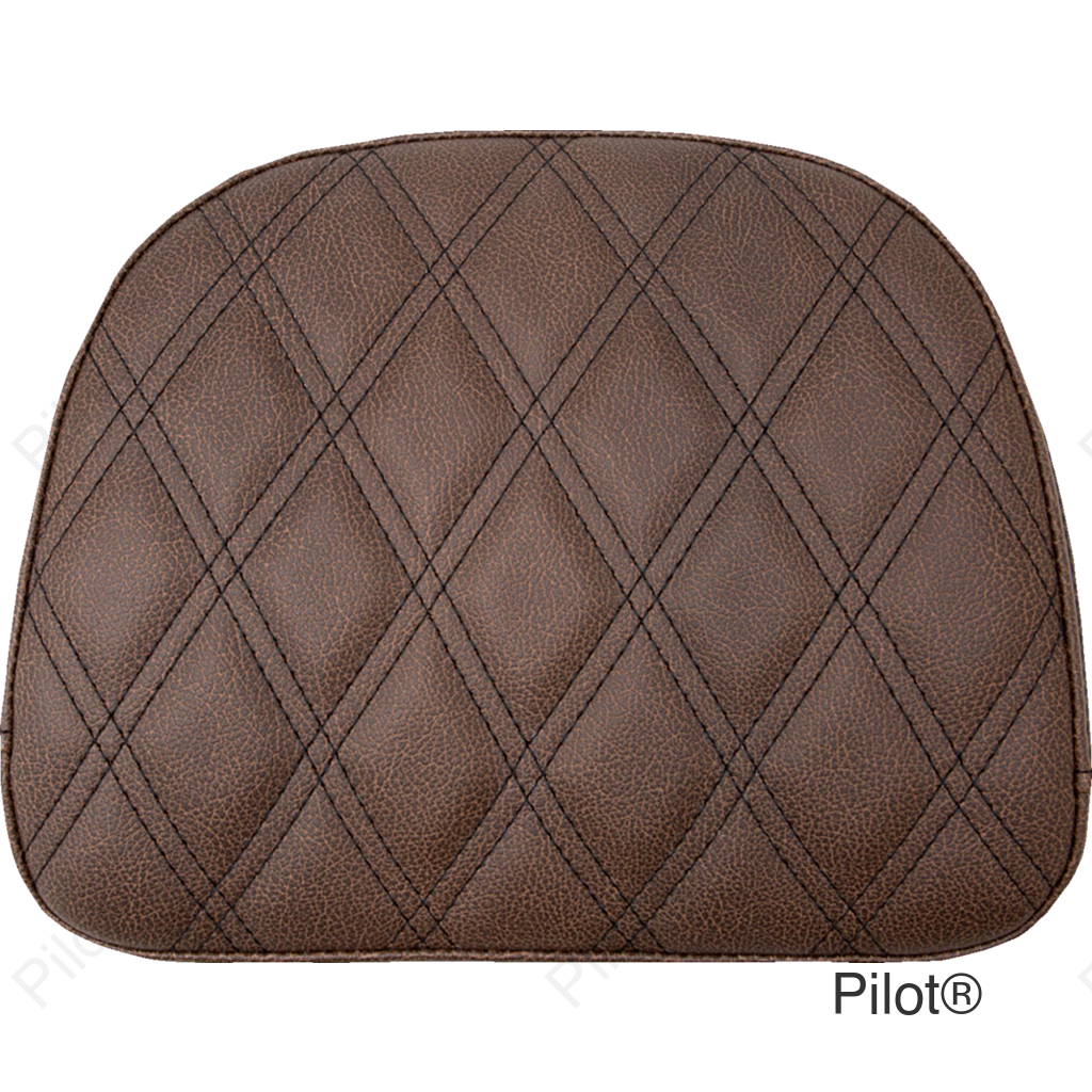 Touring Sissy Bar Pad - Brown - Lattice Stitch - Indian '14-'22