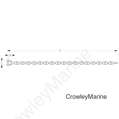 Galvanized Anchor CHAIN -3/16"X3' (312833)
