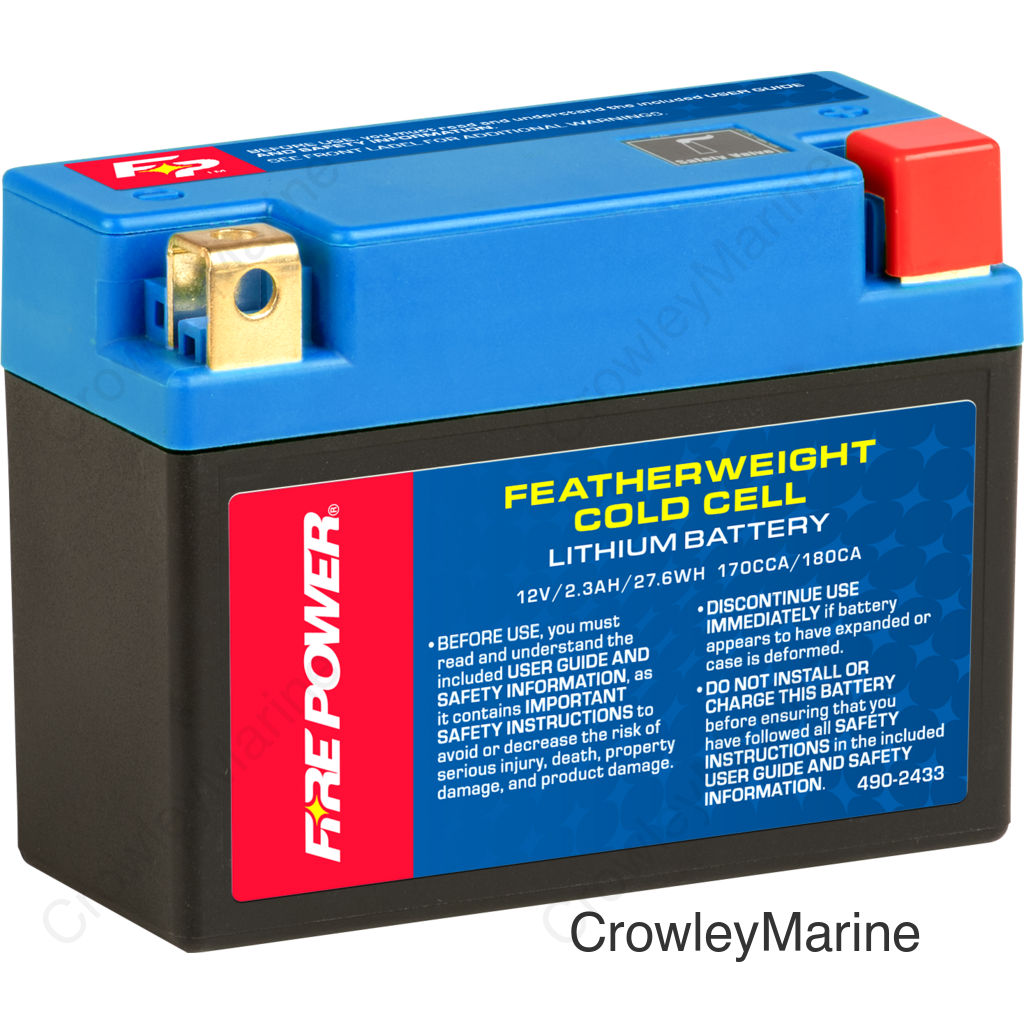 FEATHERWEIGHT LITHIUM BATTERY 170 CCA 12V/27.6WH