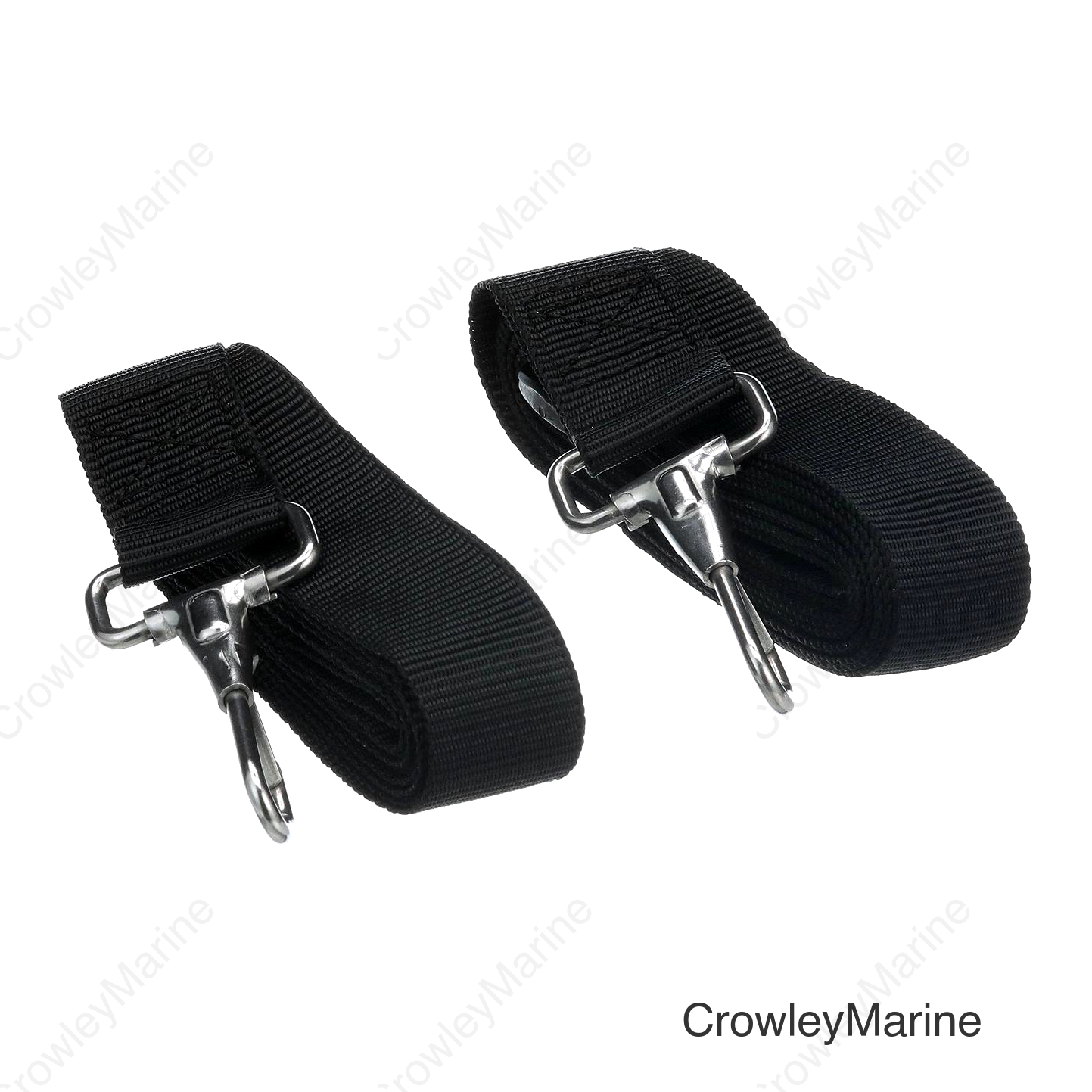 Seachoice Adjustable Bimini Top Straps w/ Snap Hooks, 96 In. Black
