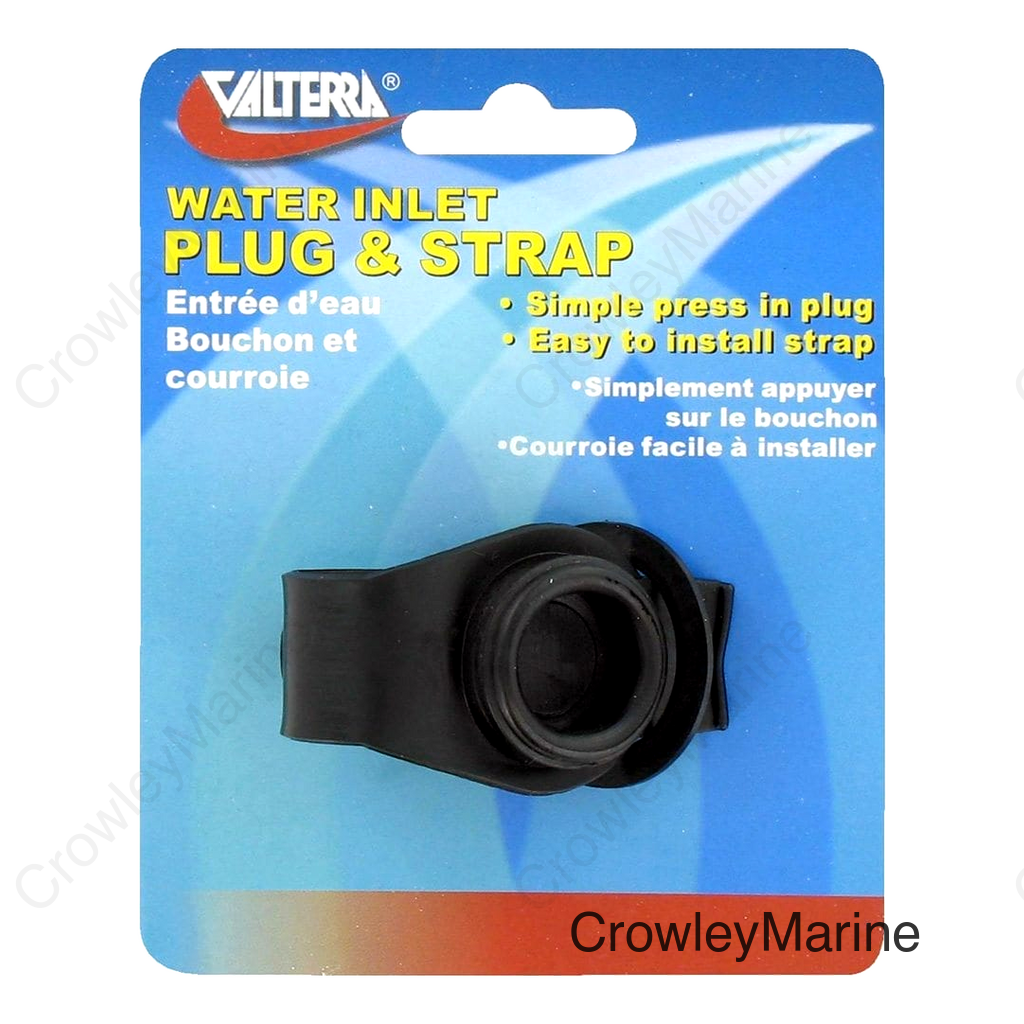 WTR INLET PLUG 3/4IN W/STRAP B