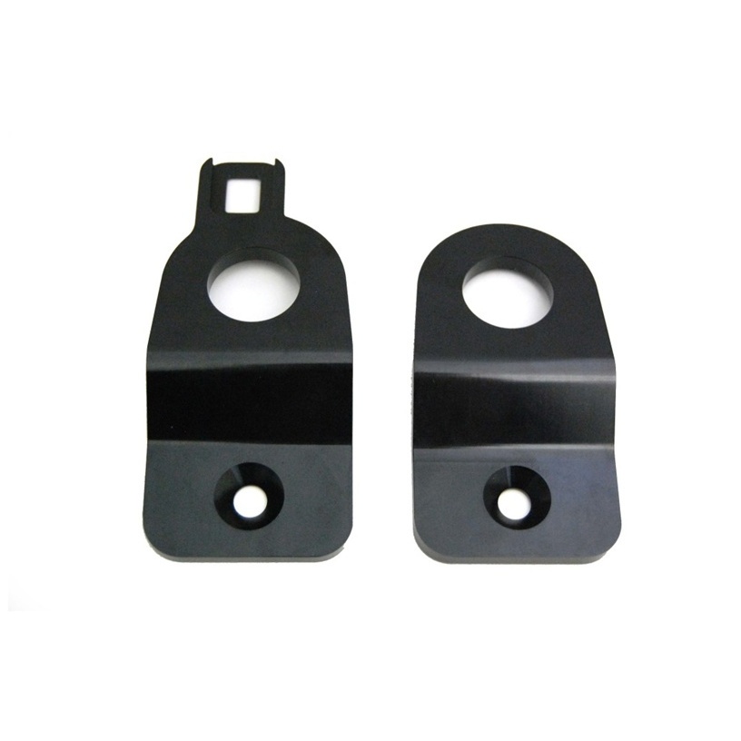 Torque Solution Black Radiator Stay Bracket: 02-07 Subaru Impreza (Inc WRX / STI)