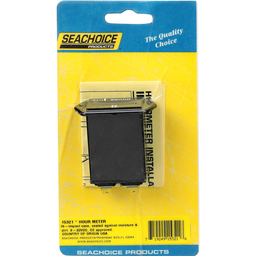 Seachoice Hourmeter Gauge for Boats, Rectangular, Black thumbnail-1