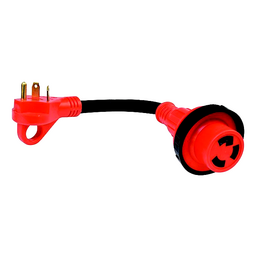 Valterra Dogbone Style Mighty Cord Detachable 12" RV Adapter Cord with Handle thumbnail-1