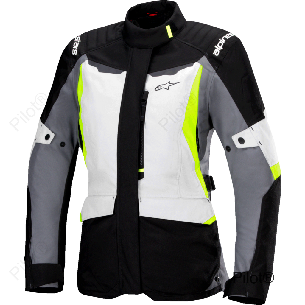 Stella ST-1 Waterproof Jacket - Ice Gray/Black/Yellow Fluo - XL