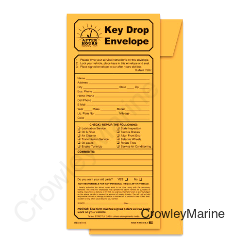 KEY DROP ENVELOP KRAFT (7215)