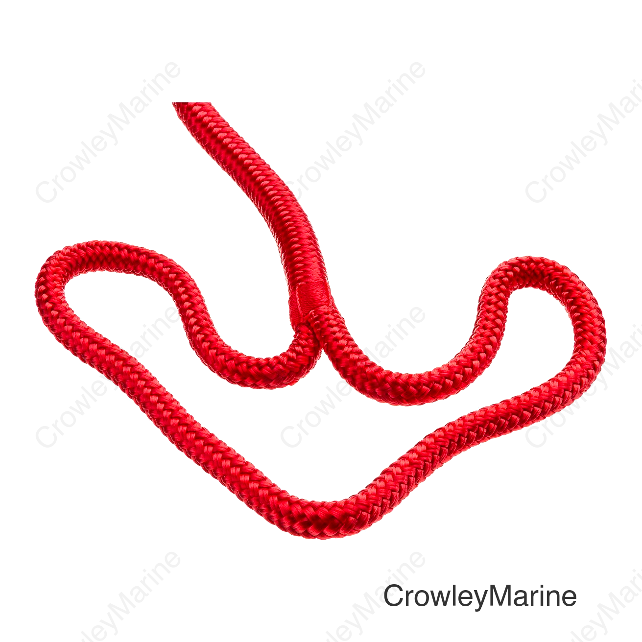 Seachoice Double-Braid Nylon Dock Line w/ Eye Splice, Pre-Shrunk, Heat Stabilized, 3/8 In. X 15 Ft., Red