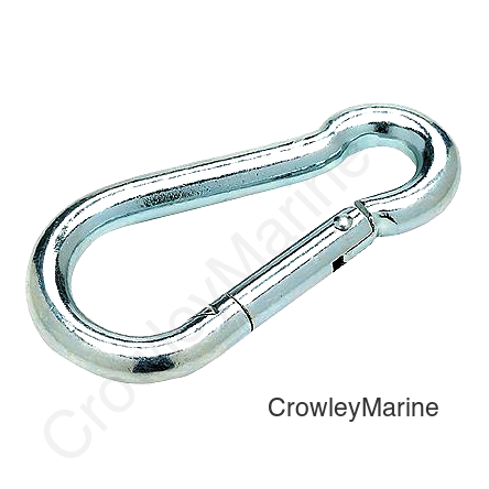 Sfty Spring Hook-Znc Pl 3/8X4