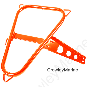 SPARE TIRE MOUNT ORANGE RUST METALLIC POL
