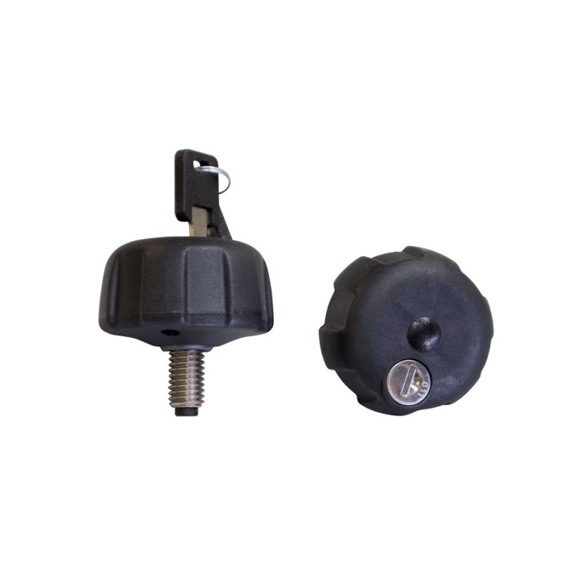 Thule Locking TracKnobs (2 Pack - Works w/TracRac SR & Utility Racks Only) - Black