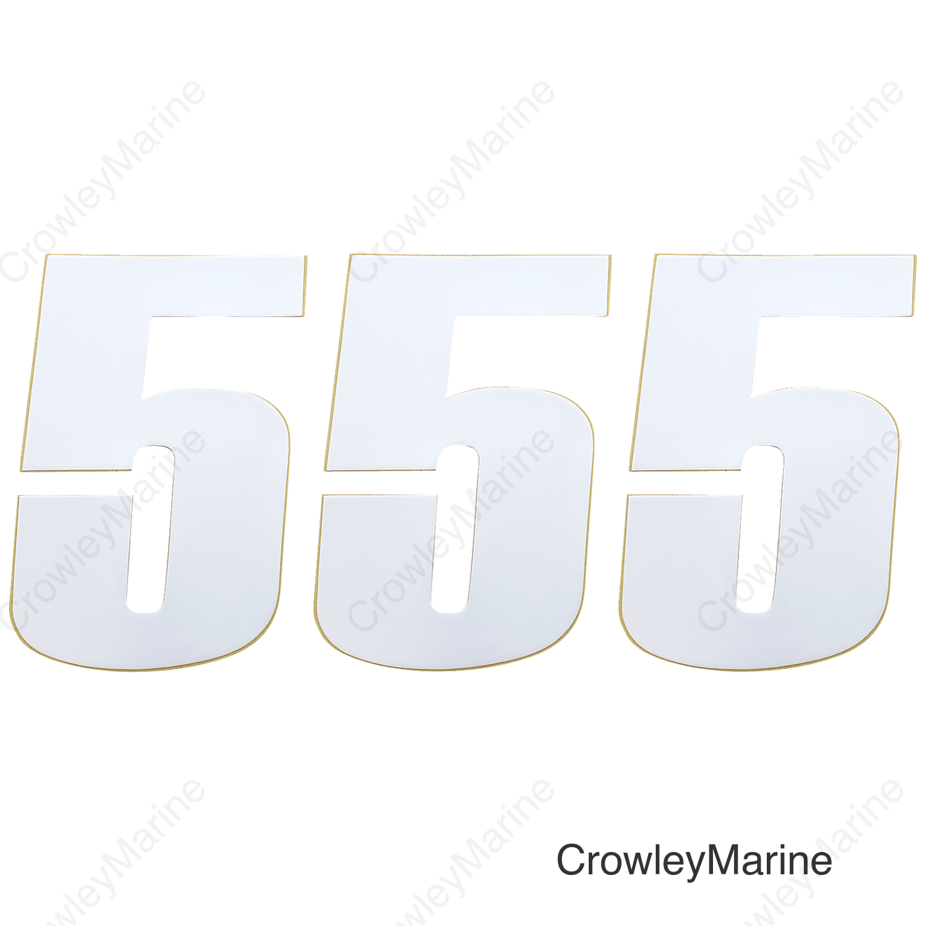 NUMBER MOOSE #5 6" WHITE