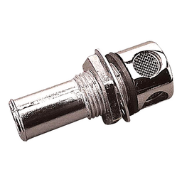 Straight Gas Tank Vent, Chrome Zinc, Carded thumbnail-0