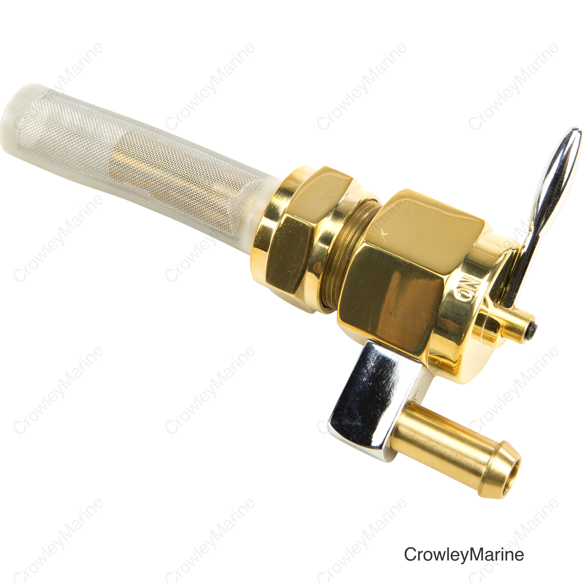BRASS PETCOCK HEX 22MM DOWNWARD POSITION