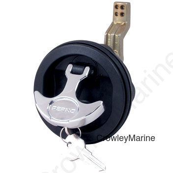 Black/Chrome Flush Lock, Cam Bar Adj. 1-1/4"- 1-7/8", Carded