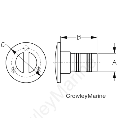 Stainless Steel Key Free Replacement Cap - Sea-Dog Line (351385-1)