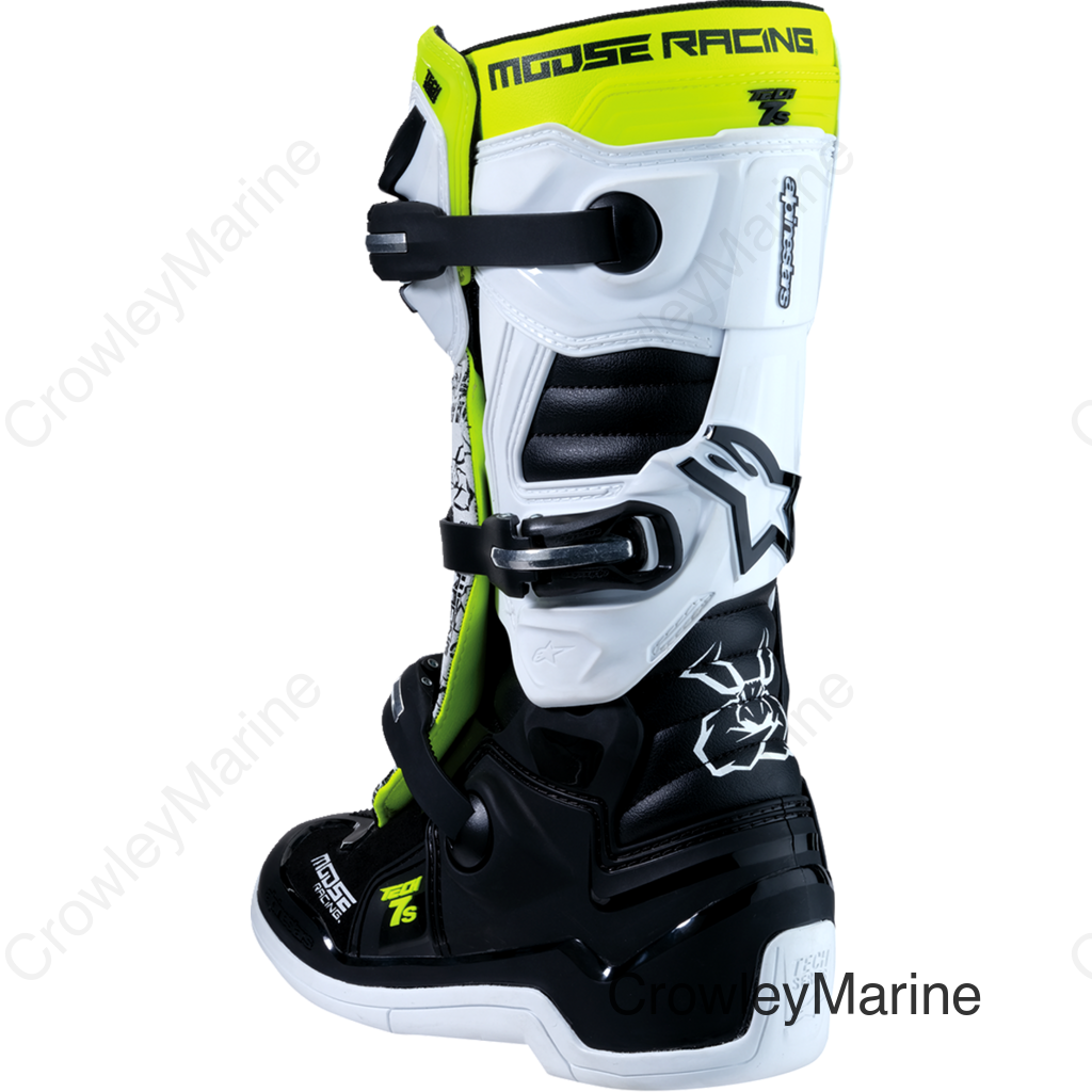 BOOT YTH MSE  BK/WT/YL 4