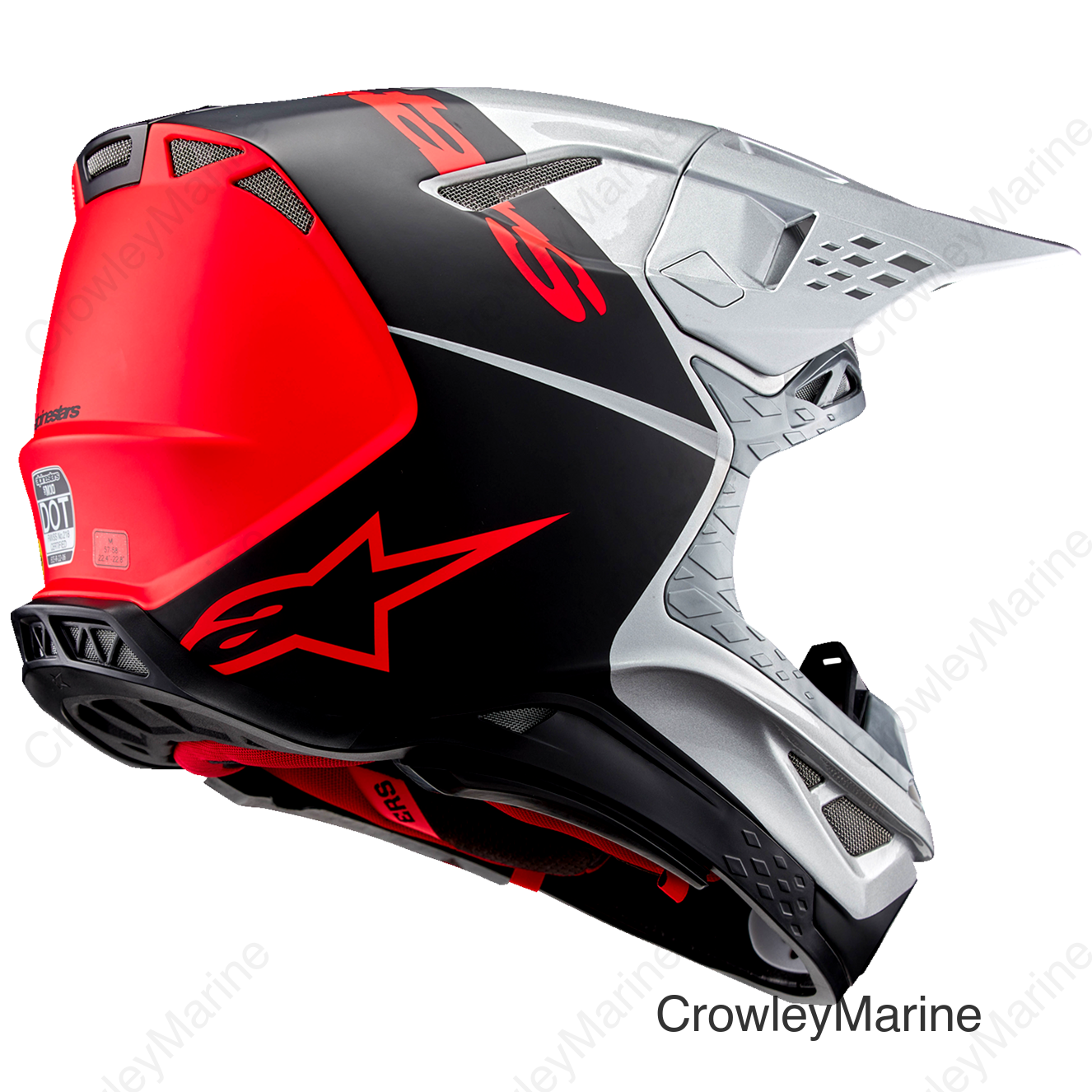 Supertech M10 Helmet - Flood - MIPS® - Gloss Silver/Black/Orange Fluo - Large
