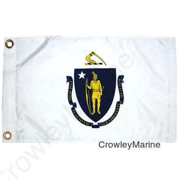 MASSACHUSETTS  FLAG 12X18 (93107)