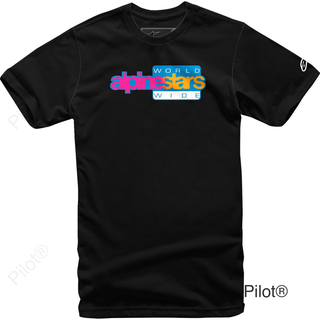 World Wide Again T-Shirt - Black - XL