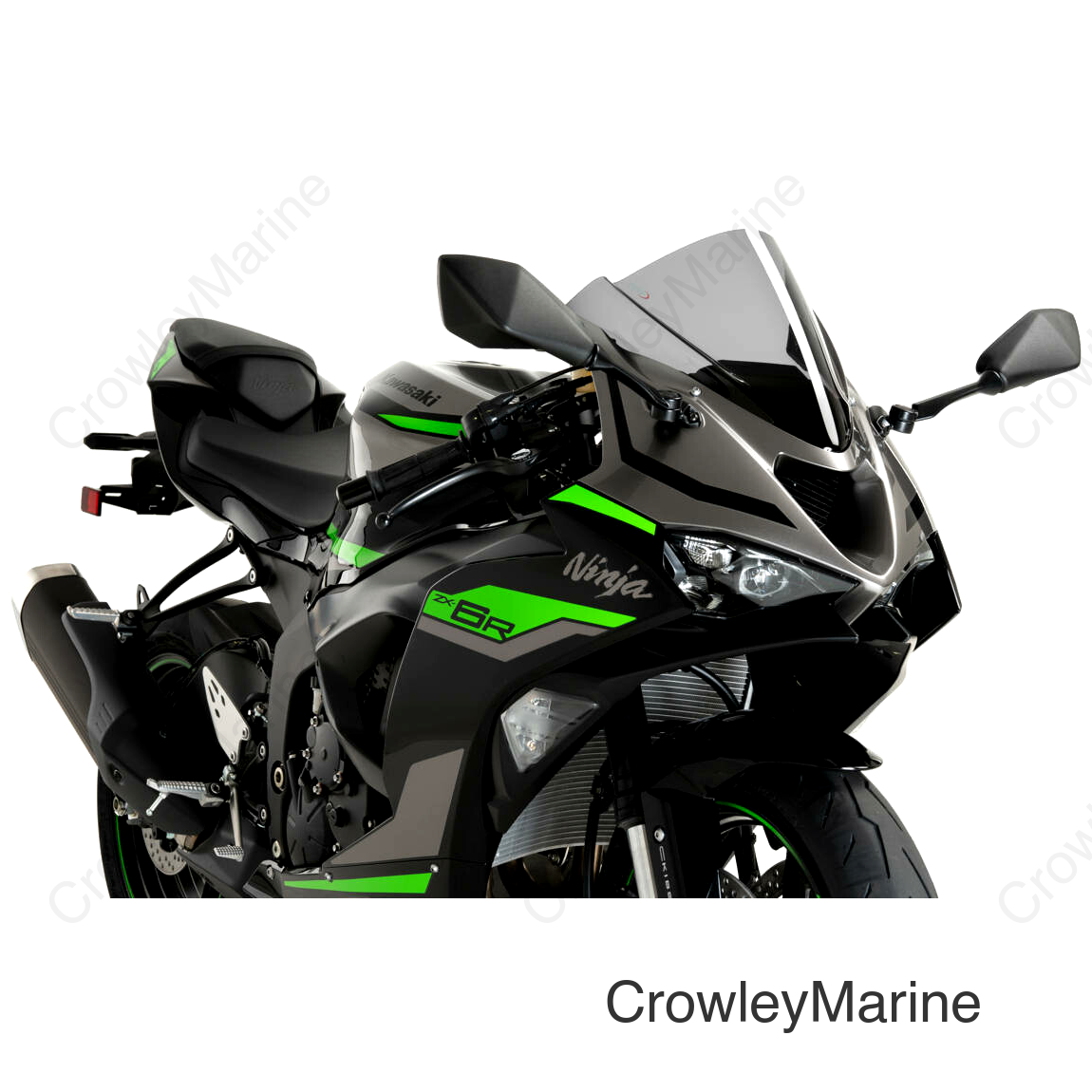 WINDSCREEN Z-RACING SMOKE KAW