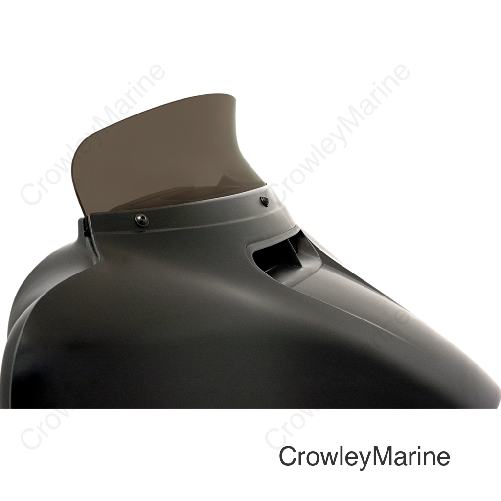 Spoiler Windshield - 4-1/2" - Smoke - FLH