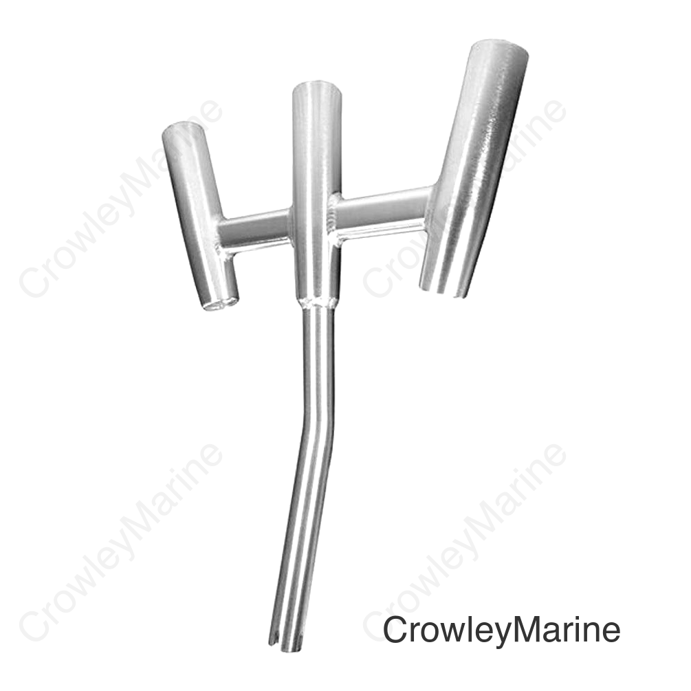 KITEROD HOLDER  BRUSHED ALUMINUM