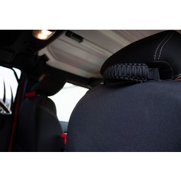 Fishbone Offroad Head Rest Paracord Grab Handles - Black thumbnail-5