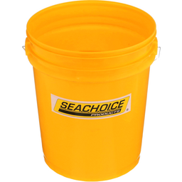 Seachoice 5-Gallon Plastic Bucket w/ Metal Handle, Yellow thumbnail-5