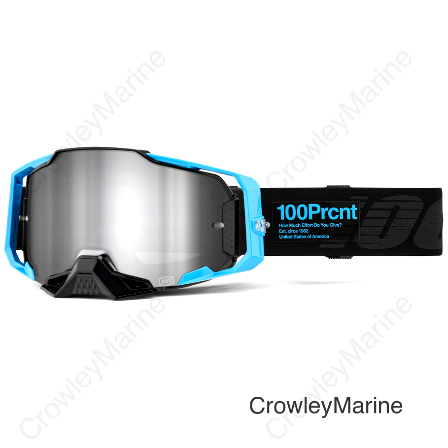 100% Armega Barely 2 Goggles - Mirror Silver