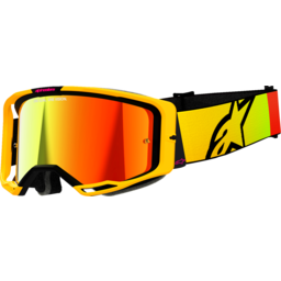 Vision 8 Goggle - Corp - Yellow/Pink - Red Mirror thumbnail-3