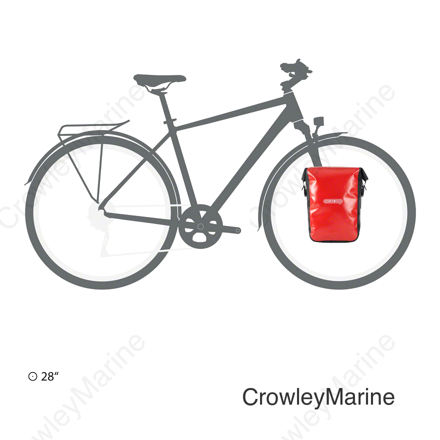 Ortlieb Sport Roller Core Pannier - 14.5L Each Red/Black