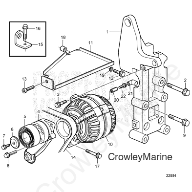 Flange Screw(V2) - Volvo Penta (987484)
