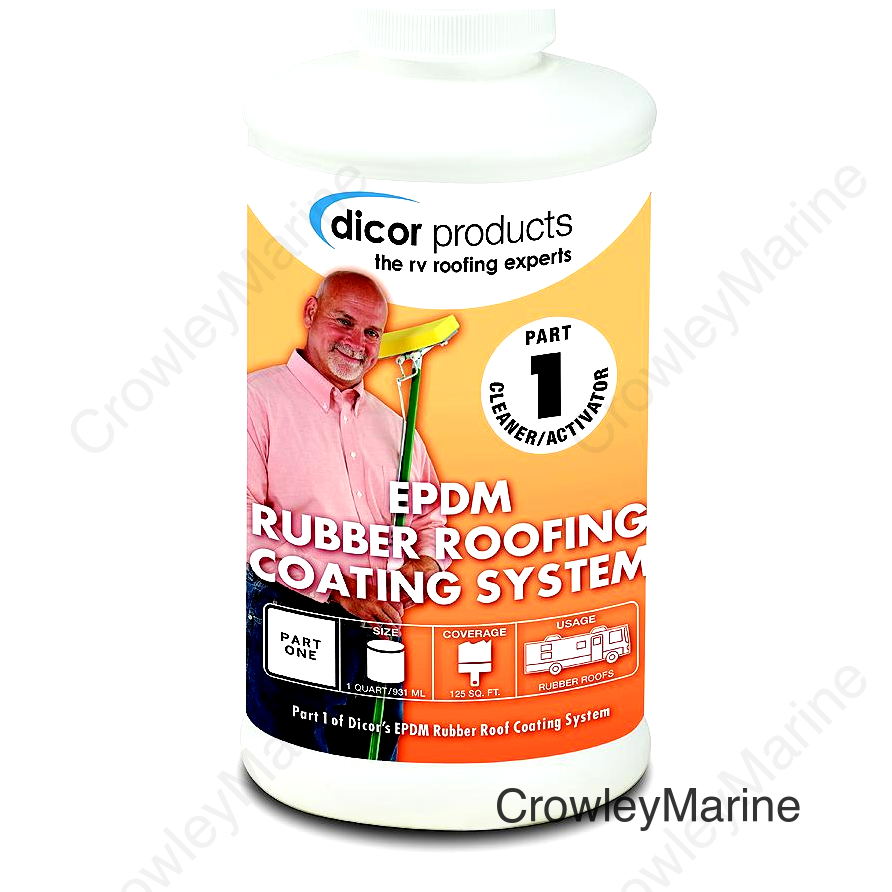 Dicor Rubber Roof Coating System-Part 1, White, Qt.