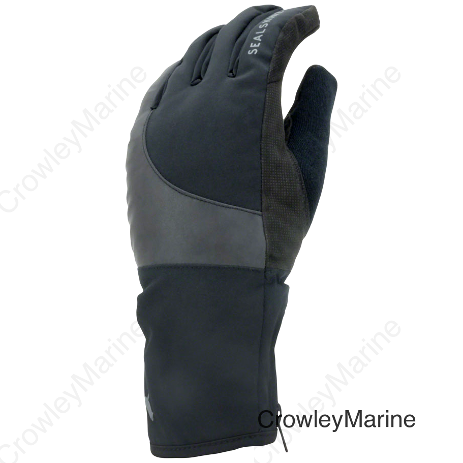 SealSkinz Waterproof Cold Weather Reflective Cycle Gloves - Black Full Finger 2X-Large