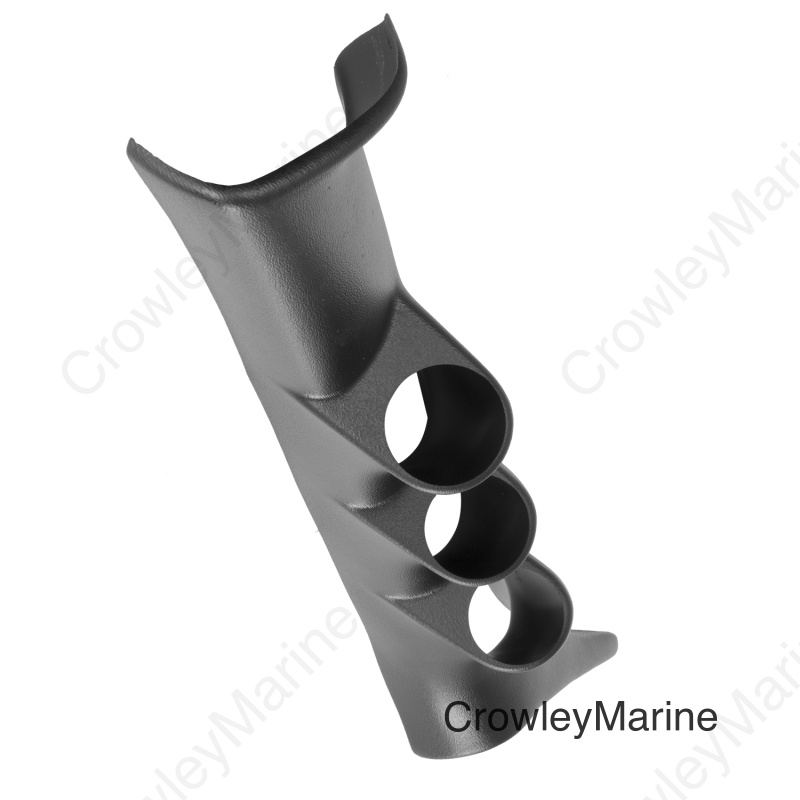 Autometer 92-96 Chevrolet Caprice Classic 2-1/6in A-Pillar Triple Gauge Pod - Black
