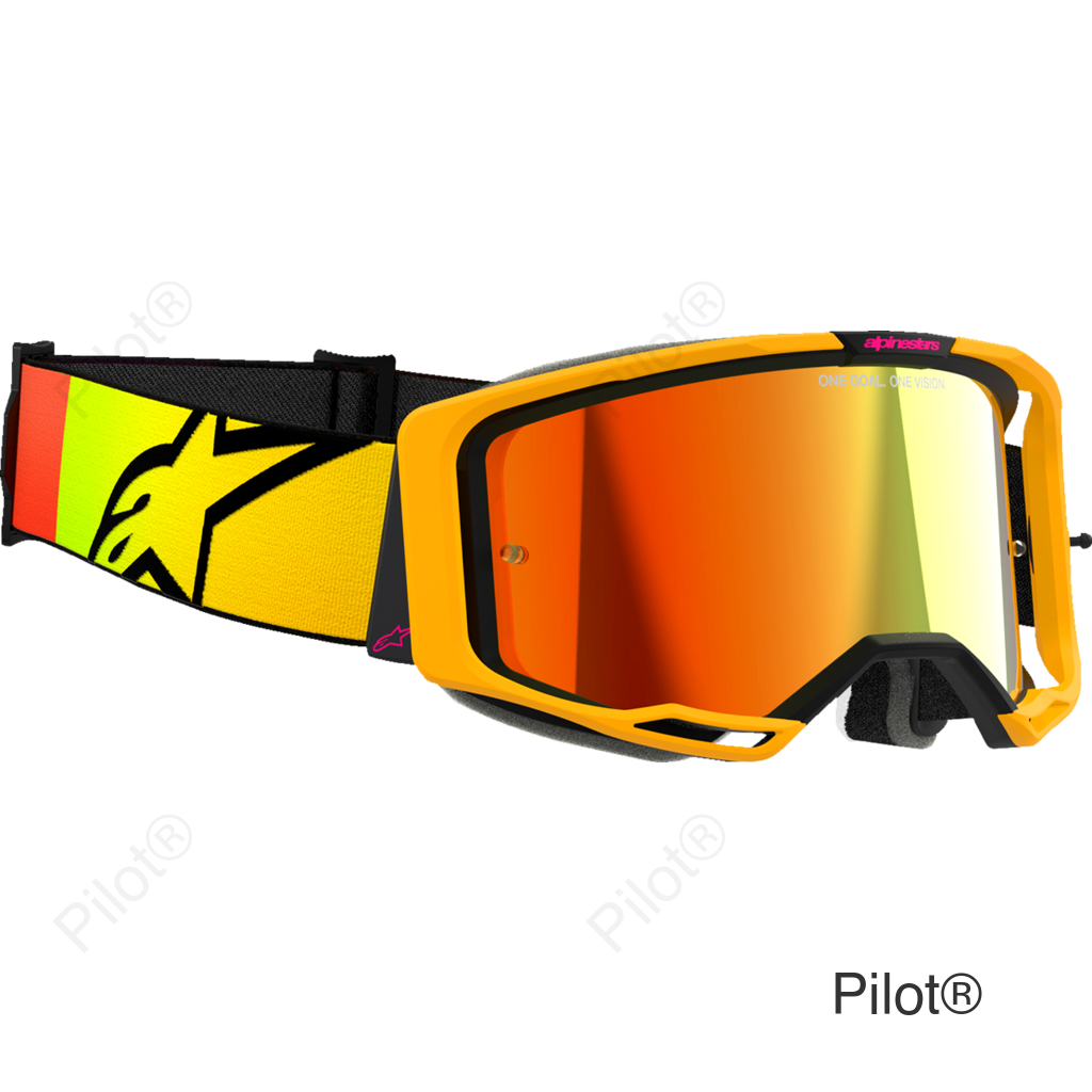 Vision 8 Goggle - Corp - Yellow/Pink - Red Mirror