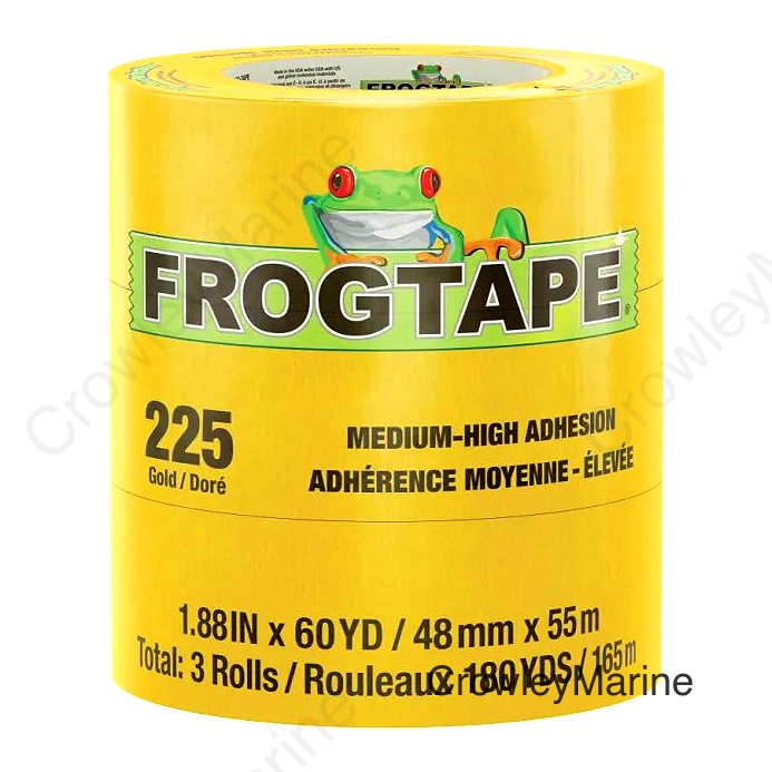 Shurtape 105319 Frogtape® 225 Gold Performance Grade Masking Tape, 3/4" x 180', Gold