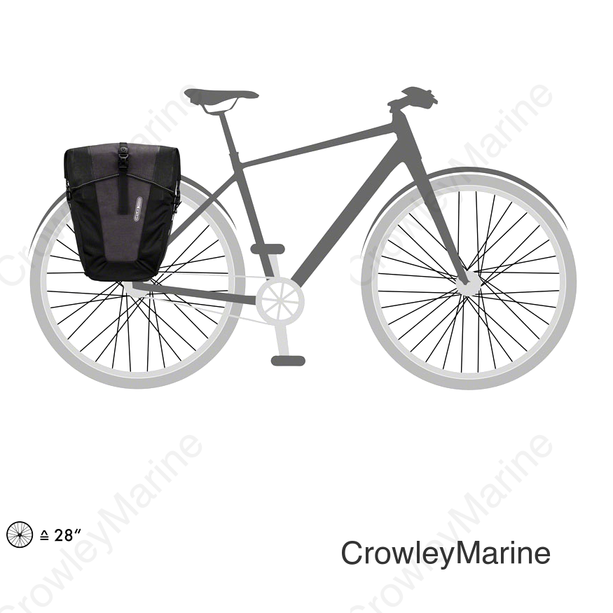 Ortlieb Back-Roller XL Plus Pannier - 78L Pair Granite/Black