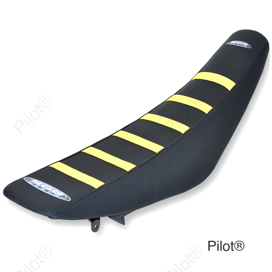 6-Ribbed Seat Cover - Yellow Ribs/Black Top/Black Sides