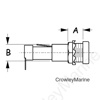 ROUND FUSE HOLDER W/FLUSH CAP