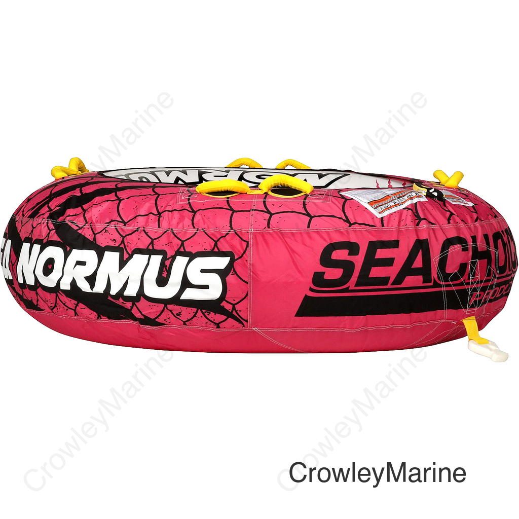 Seachoice Sea-Normus Towable Tube, Open Top Boat Tube w/ Air-Cushioned Floor, 4 Person, 69 In. X 69 In.