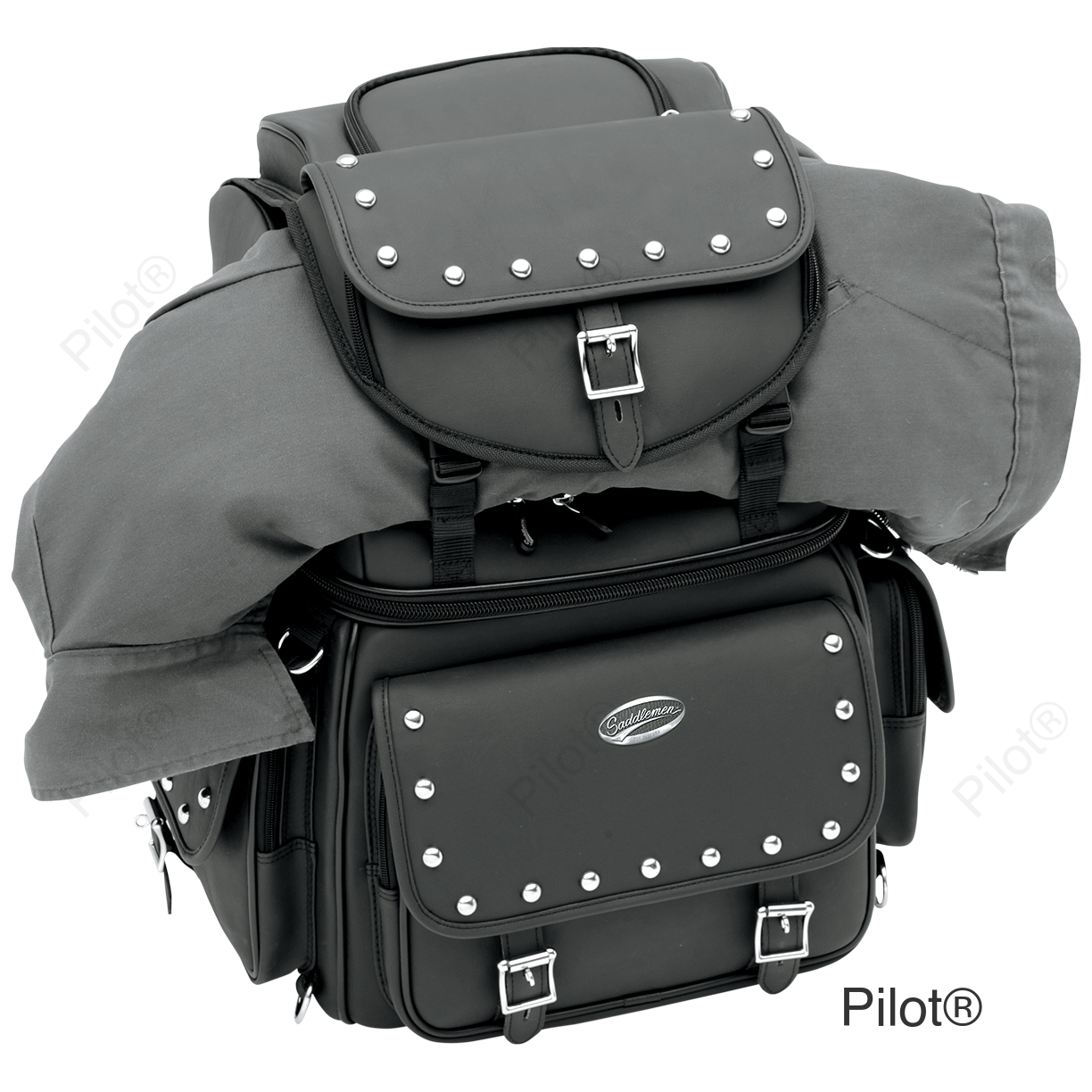 Sissy Bar Bag - Black Studded