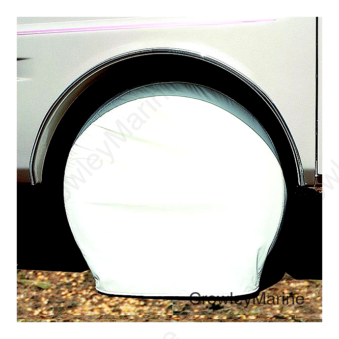 ADCO Polar White Vinyl Tyre Gards (2 Per Pack)